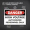 Avery High Voltage/Personnel Labels, Waterproof, UV Resistant, Preprinted, 3.5" x 5", 100 Warning Decal Labels